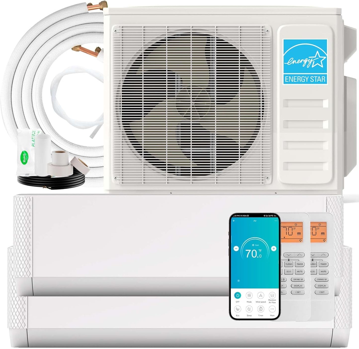 SIMOE Dual Zone Mini Split AC: 27K BTU Power