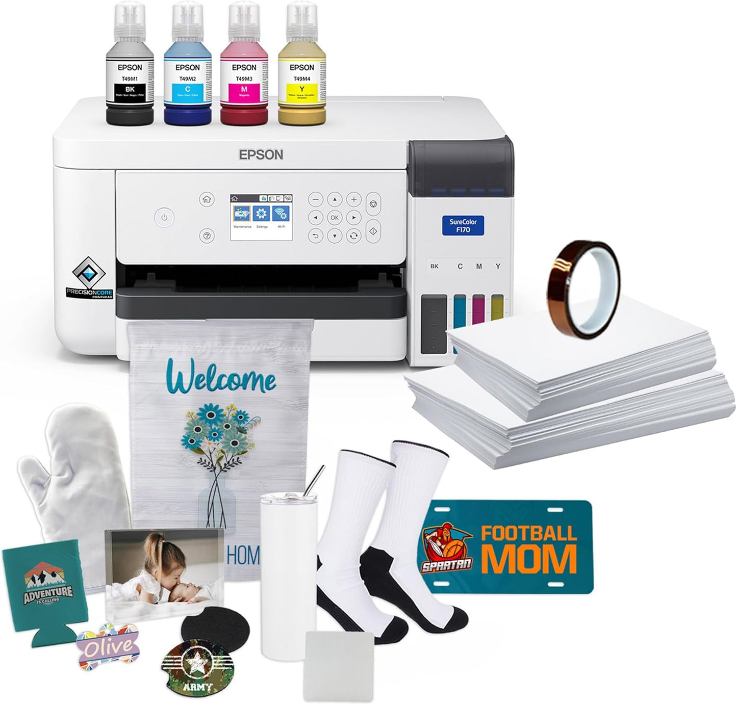 Epson SureColor F170 Dye-Sub Printer Bundle. All You Need for Stunning Prints!
