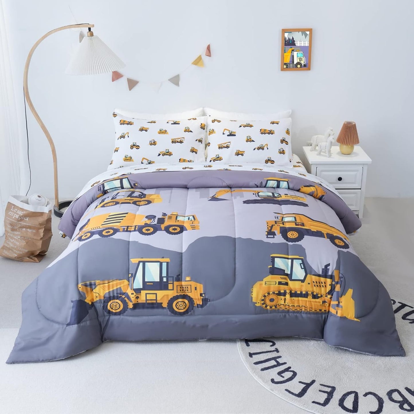 Cokouchyi Twin Size Comforter Set for Boys with 3D Design