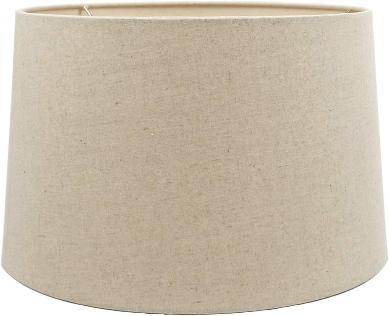 Mestar Oatmeal Fabric Hardback Drum Lampshade for Home Decor