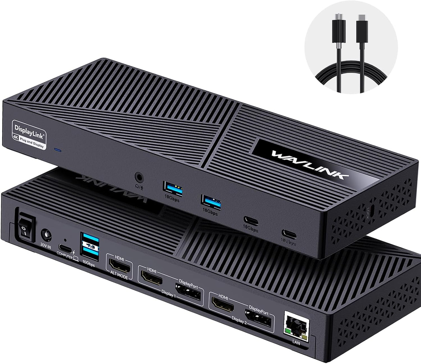 WAVLINK Displaylink Docking Station for Triple Monitor Setup