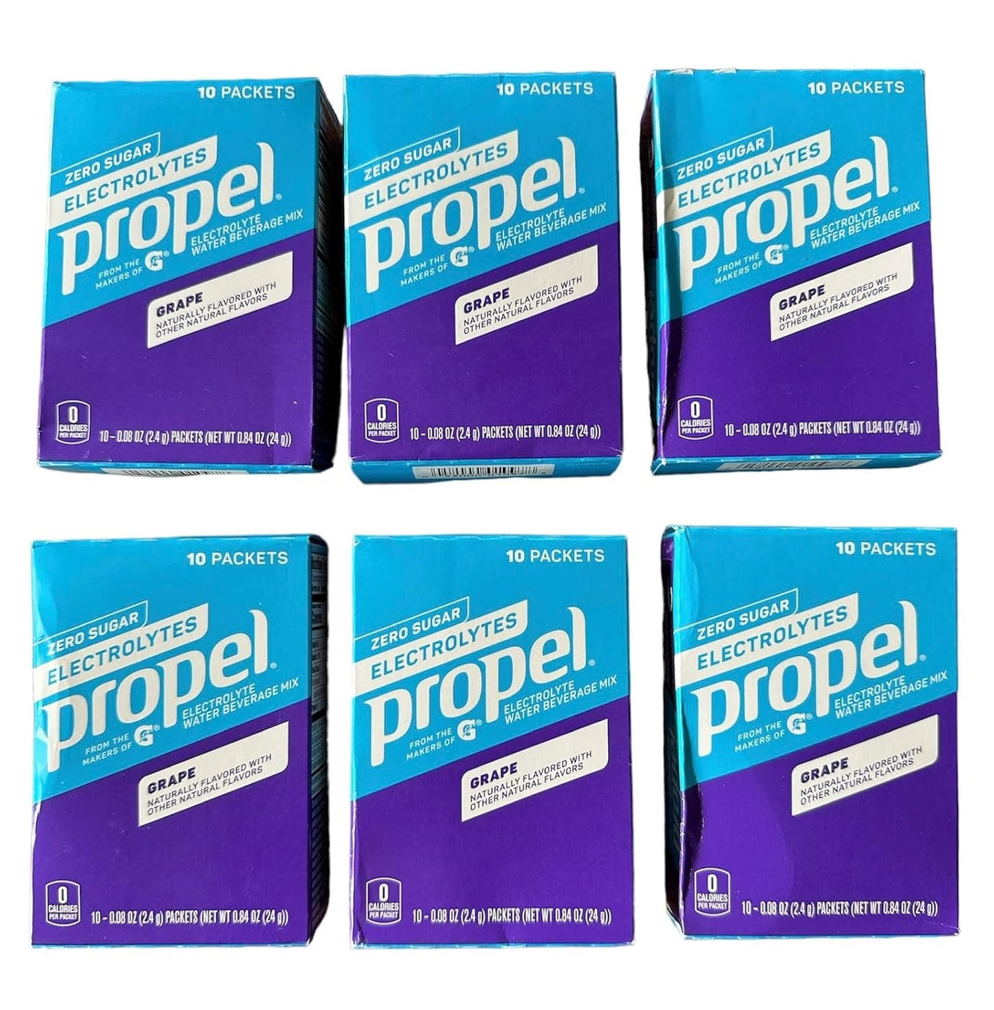 Gatorade Propel Zero Powder Packets Grape Flavor for Hydration