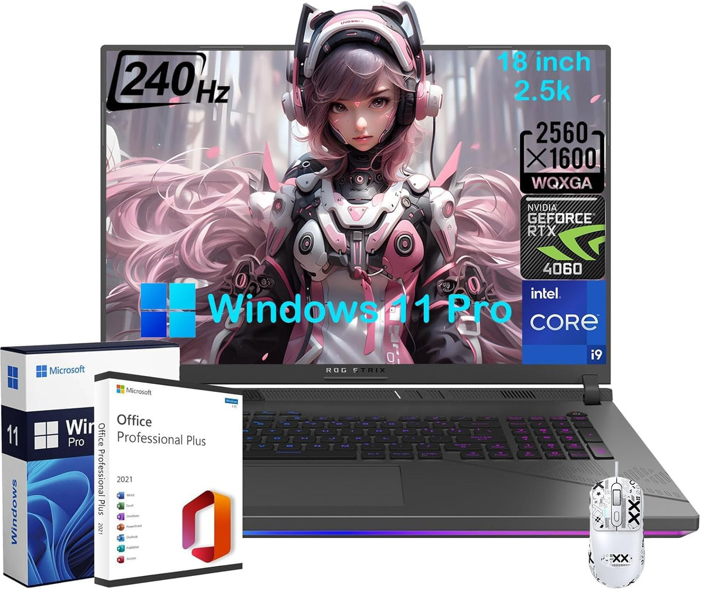 ASUS ROG Strix G18 Gaming Laptop - 2.5K 240Hz Display, Intel Core i9, RTX 4060, 2TB SSD