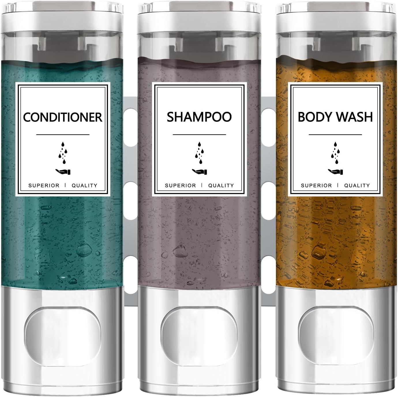 3-Chamber Shower Dispenser for Ultimate Convenience
