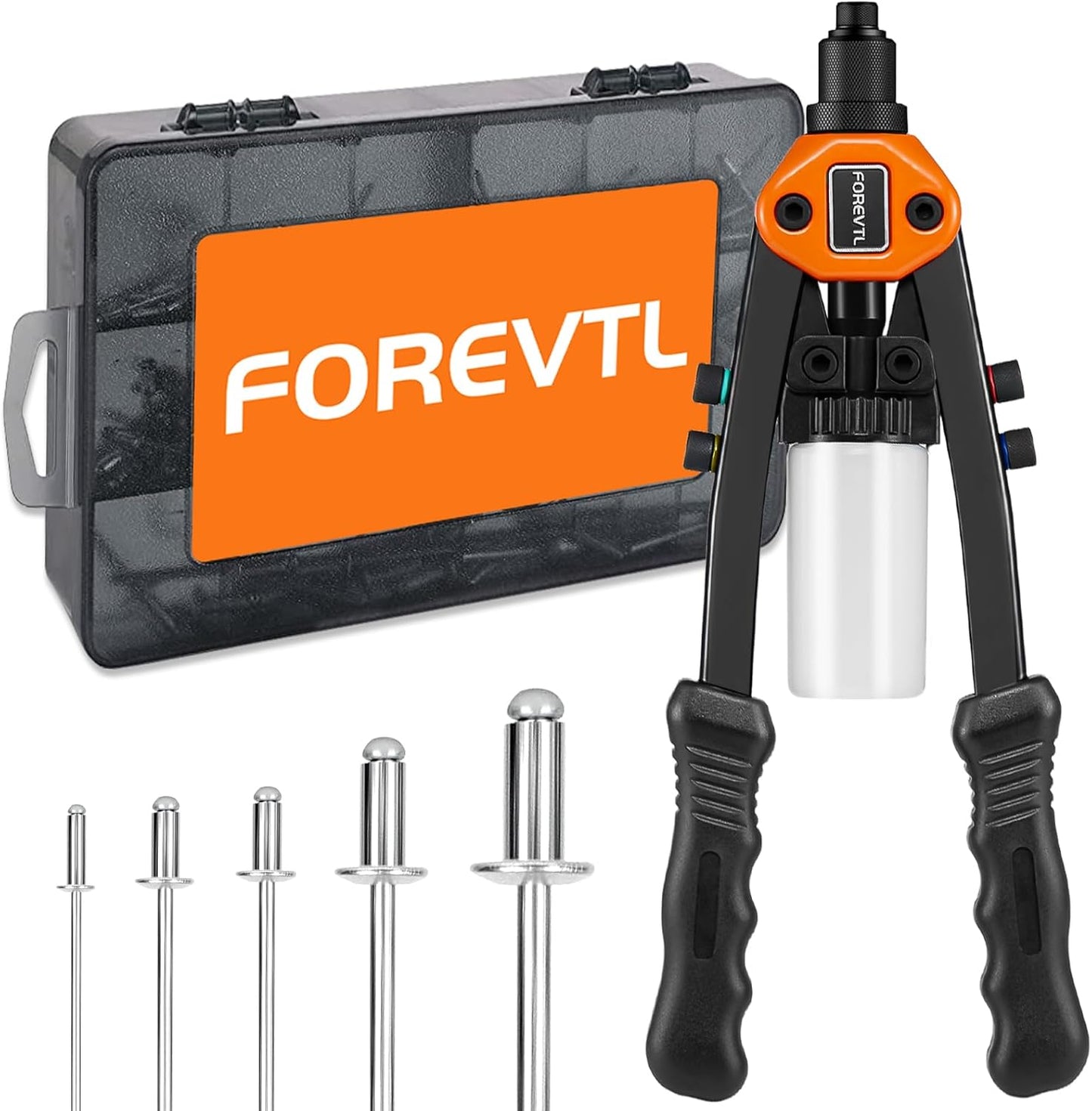 Rivet Gun Kit for 1/4 Pop Rivets - Heavy Duty Manual Tool
