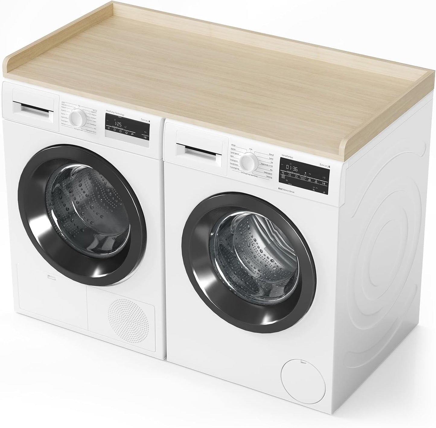 Oak Laundry Shelf Organizer - 54 Width x 27.5 Depth