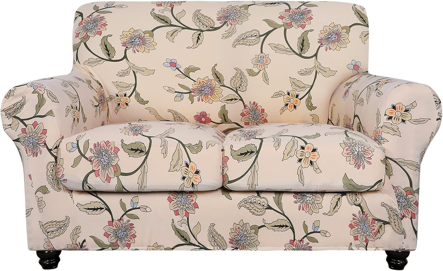 SearchI Stretch Sofa Cover for Loveseat with Floral Pattern
