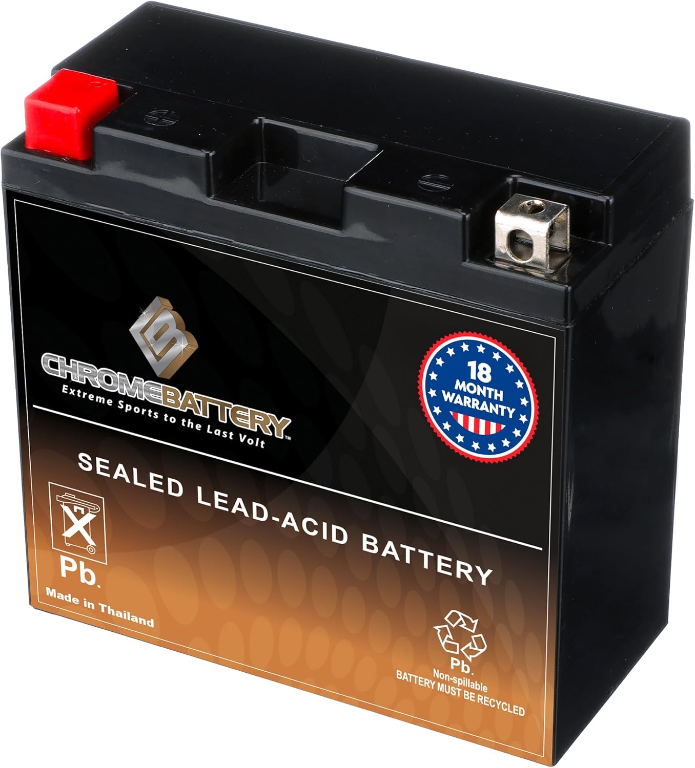 YT14B-BS 12V 145 CCA AGM Battery for Sportbikes and ATVs