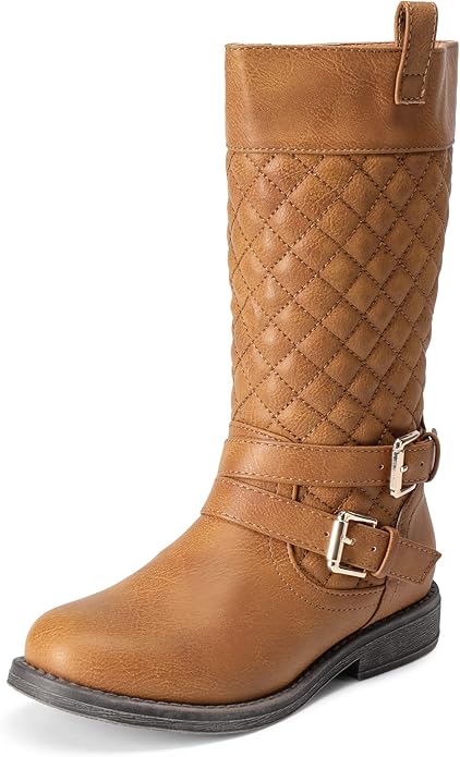 DREAM PAIRS Girls Knee High Fashion Riding Boots for Style