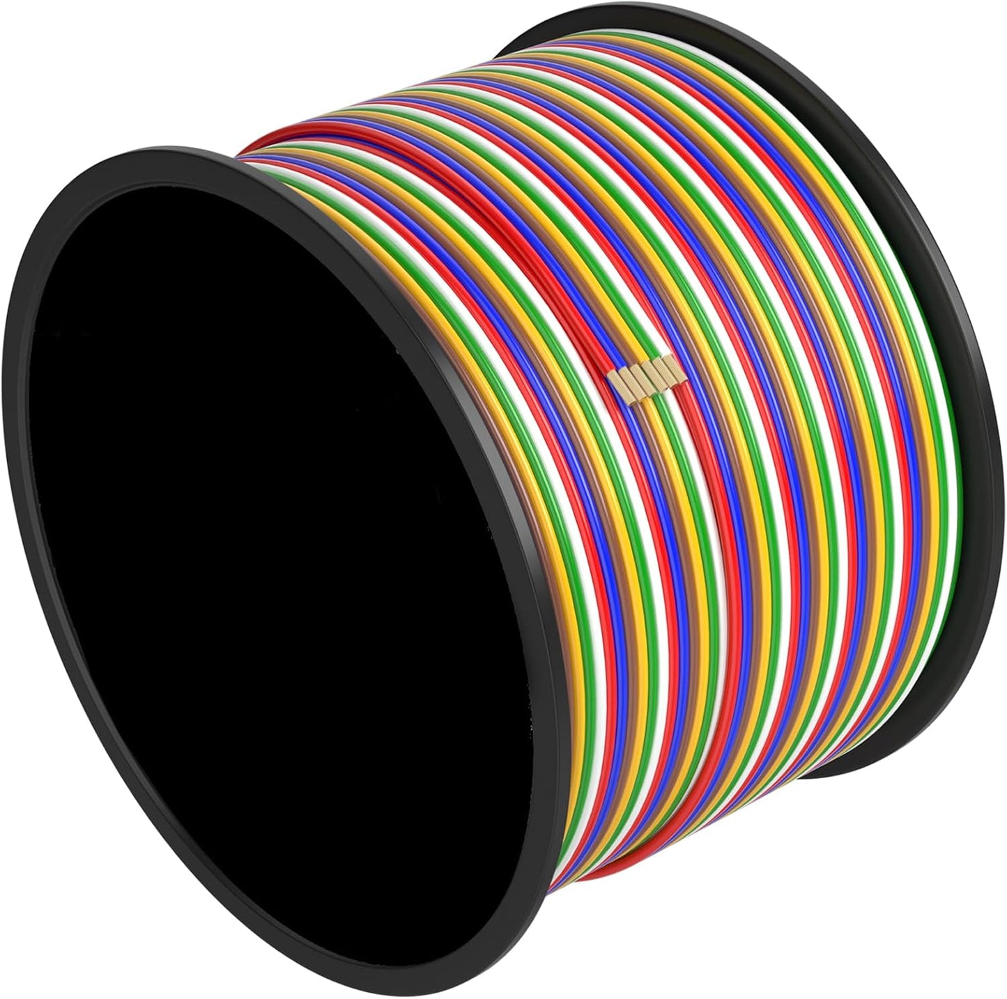 100FT 14AWG 6 Way Bonded Trailer RV Wiring Harness for Towing