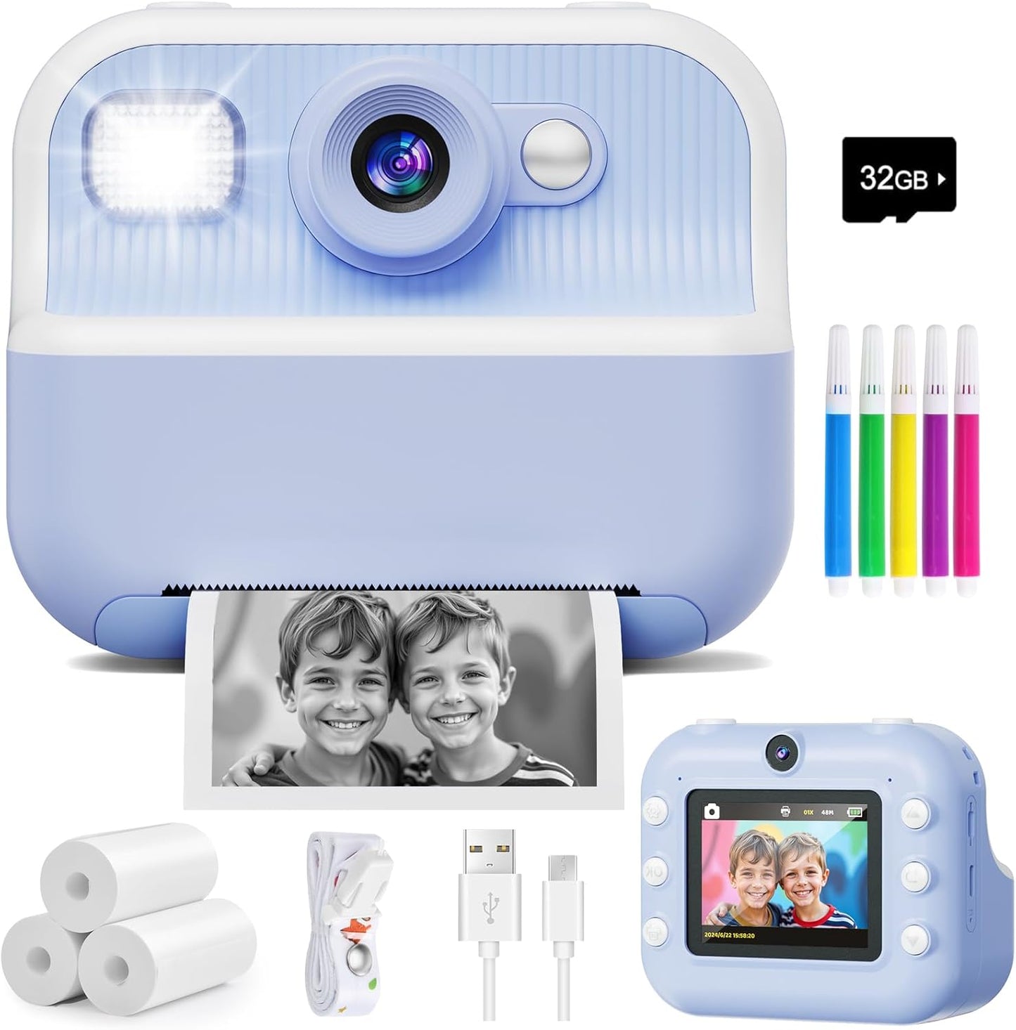 DUDUDRAGON Dual Selfie Kids Camera: Instant Fun!