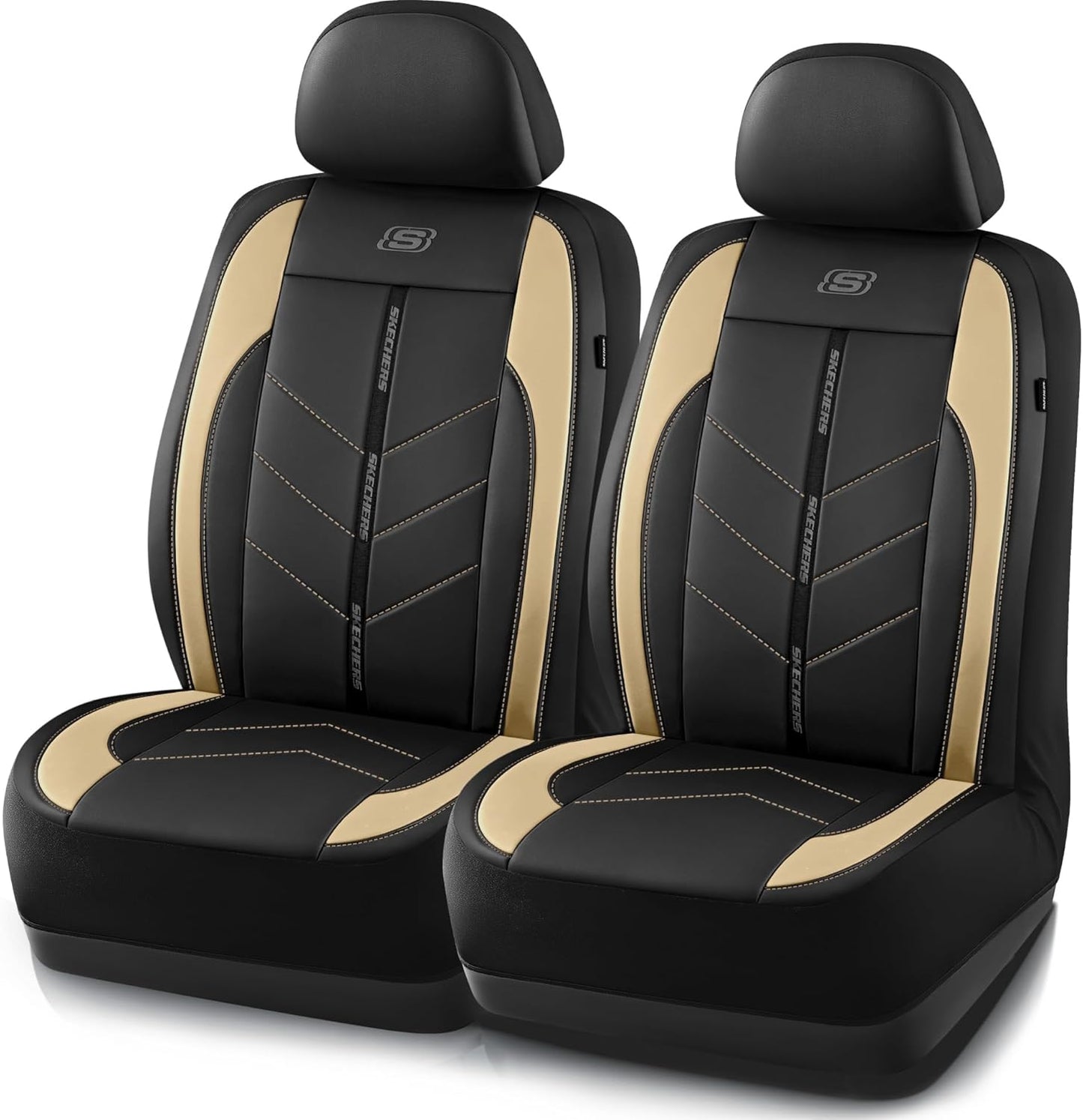 Skechers Luxury Faux Leather Car Seat Covers for Ultimate Comfort