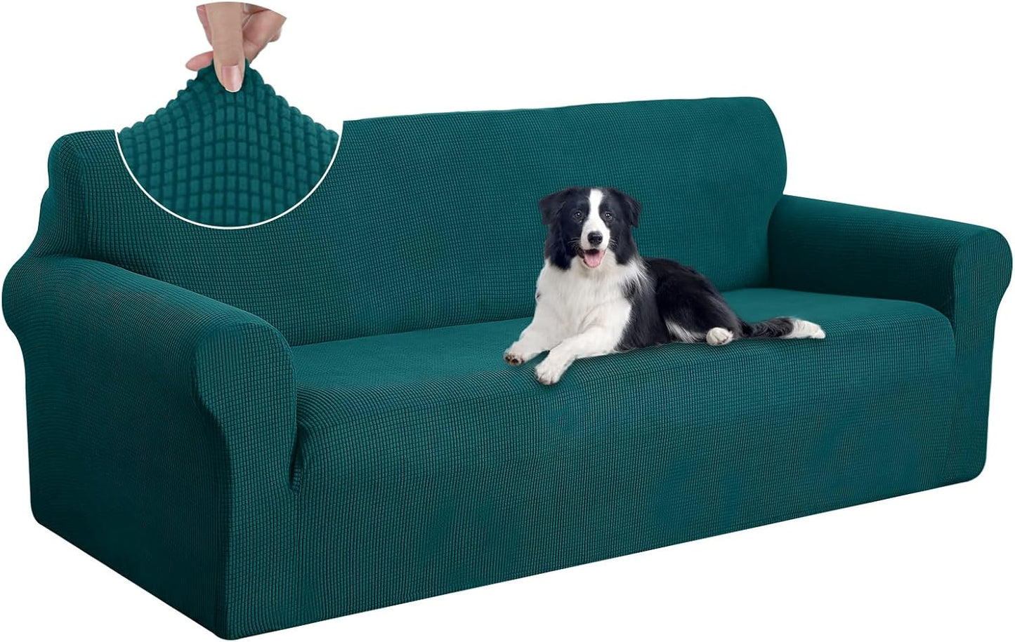 U-NICE HOME Stretch Couch Cover for Oversized Sofa Protection