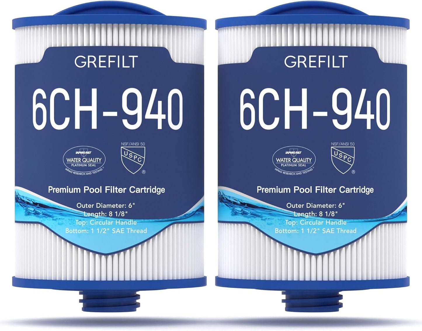 6CH-940 Spa Filter Compatible with Unicel and Pleatco Models