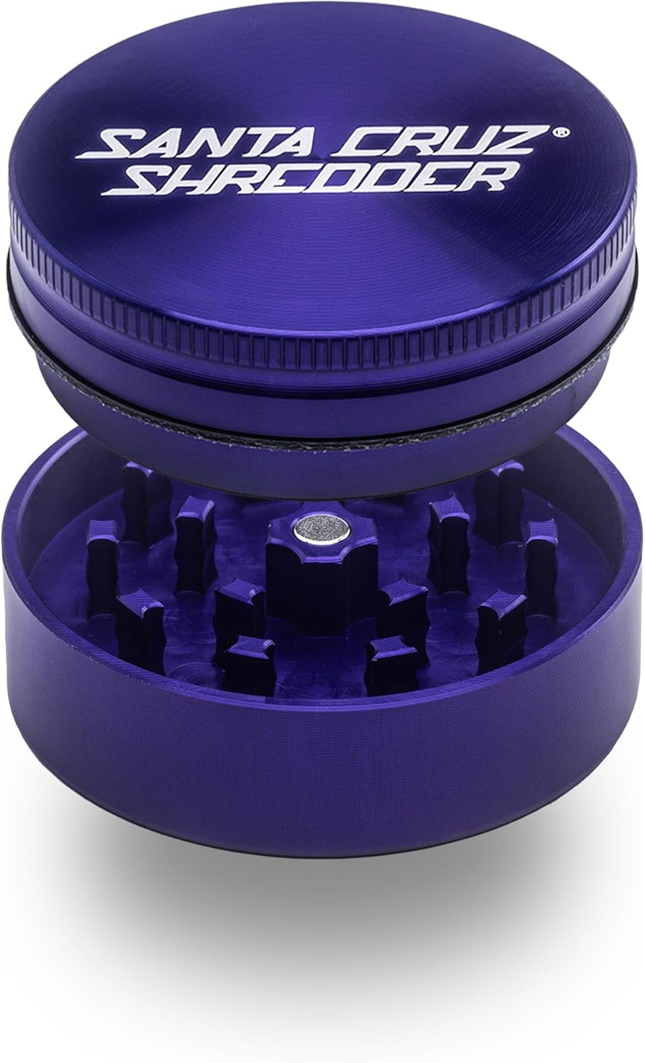Santa Cruz Shredder Metal Herb Grinder with Knurled Top Grip