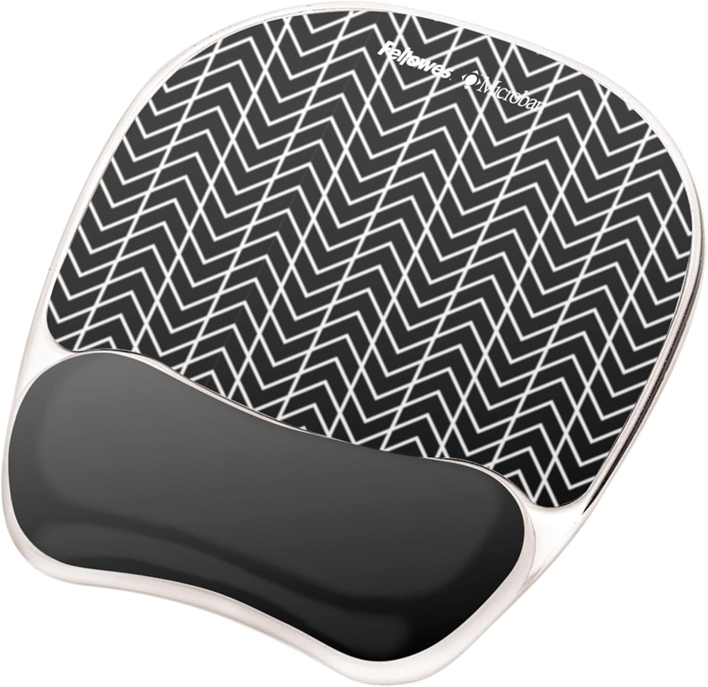 Comfortable Wrist Support: Fellowes Gel Mouse Pad - Black