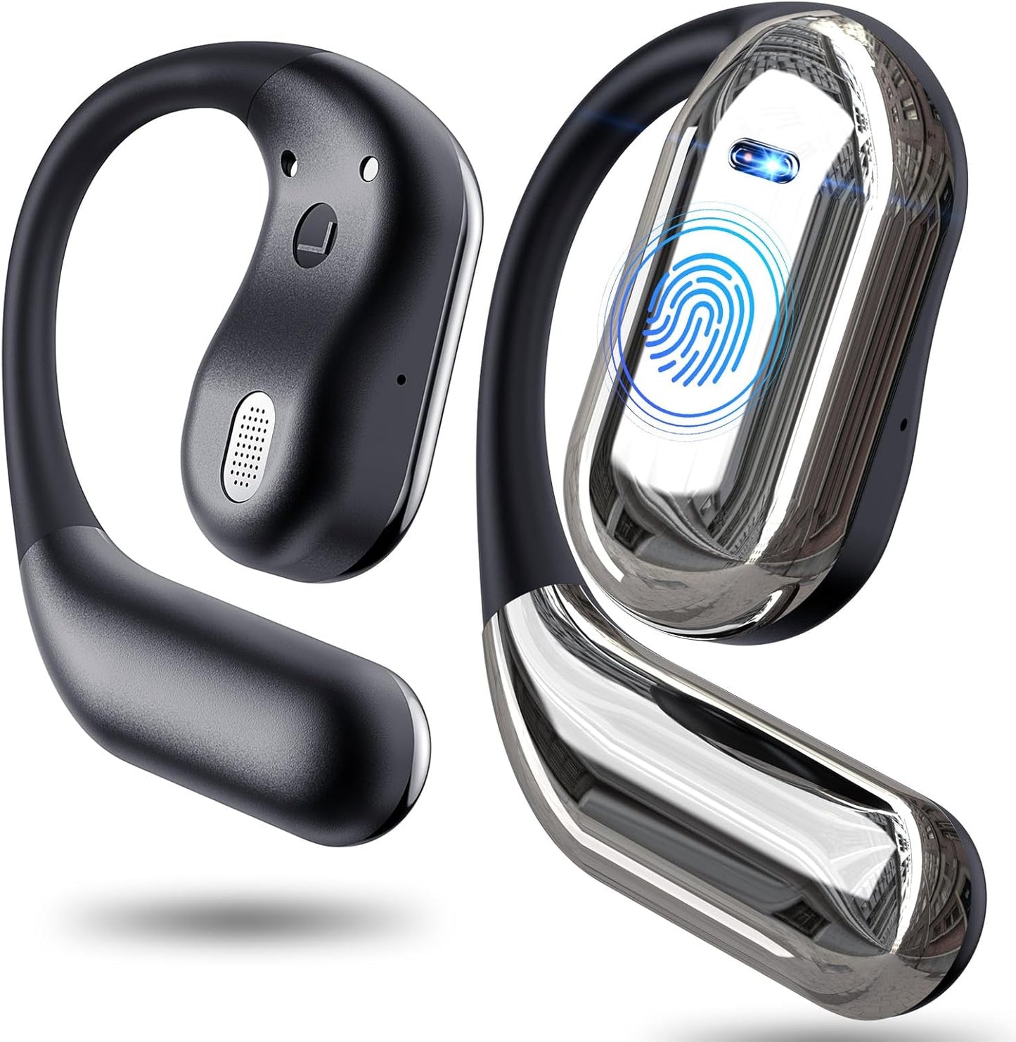 EUQQ Bluetooth 5.4 Earbuds: 50Hrs Playtime, Sport Hook Design