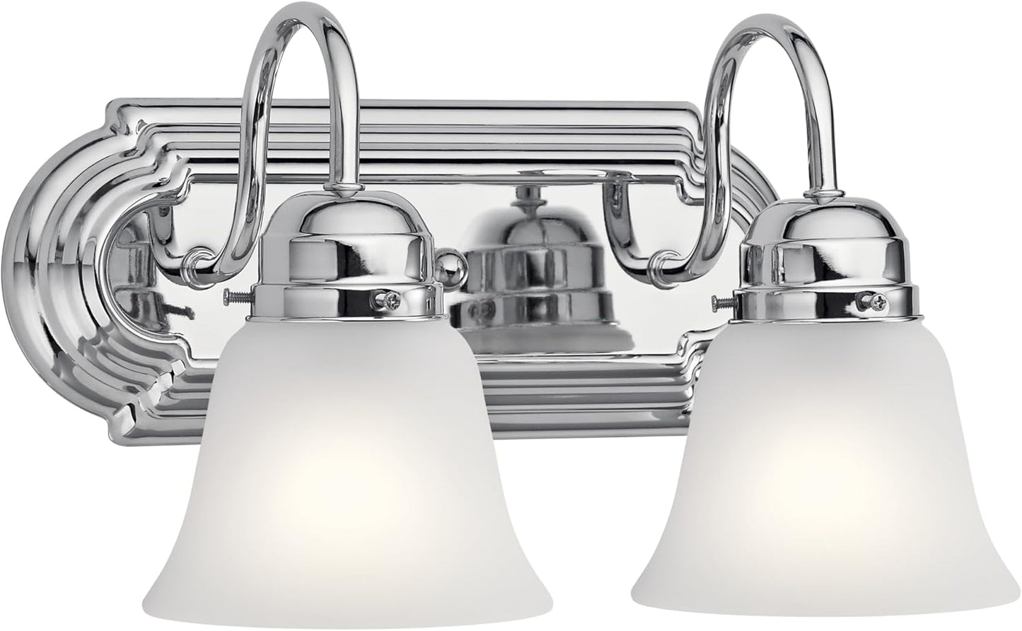 Kichler 12.25in 2-Light Vanity Bath Light in Chrome Finish