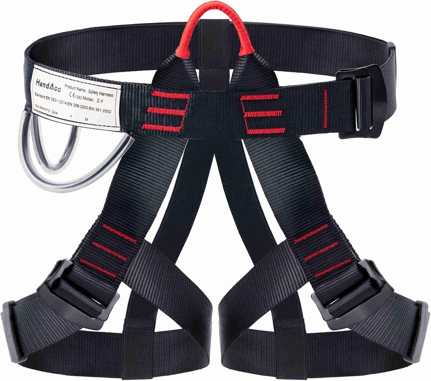 HandAcc Rock Climbing Safety Belt - Half Body, Unisex