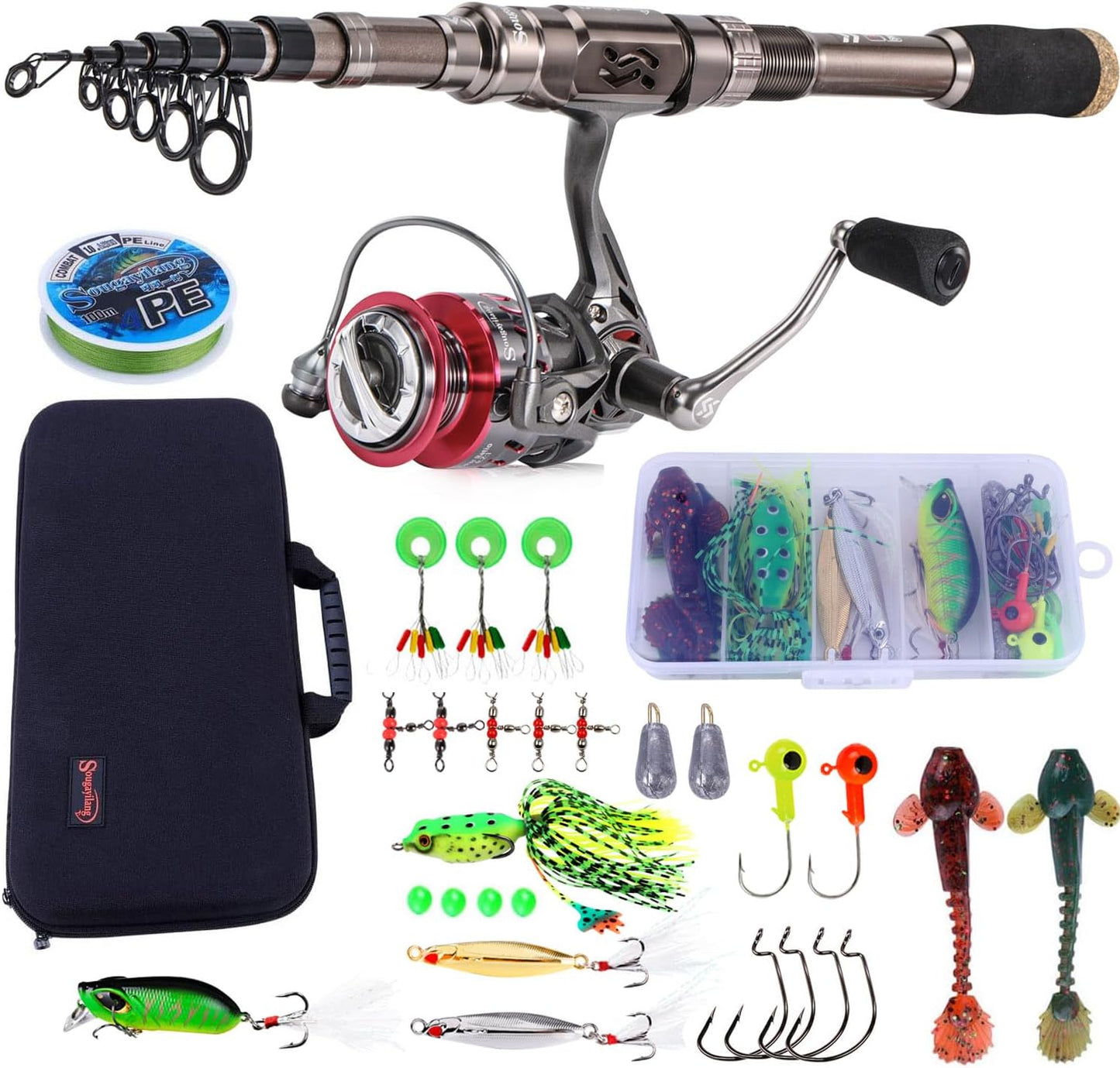 Sougayilang Fishing Rod and Reel Set for Ultimate Fishing Experience
