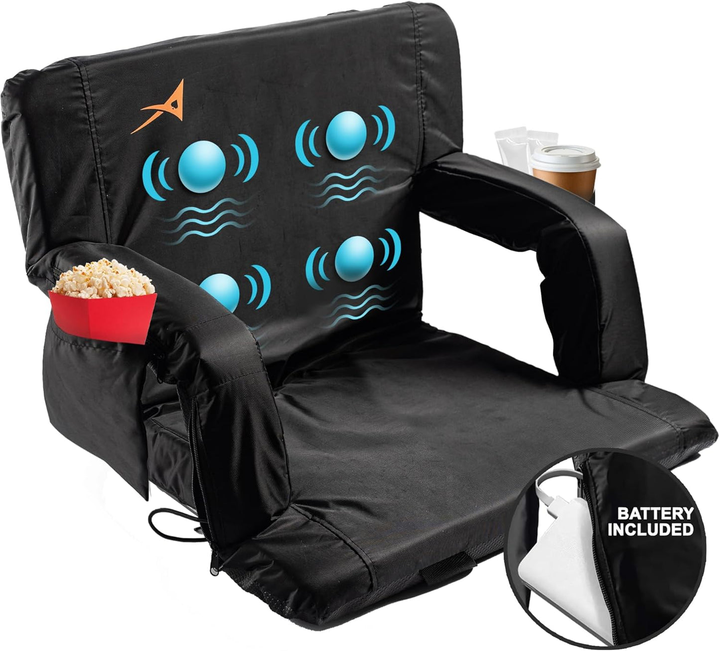 Massage Bleacher Seat with Backrest for Ultimate Comfort