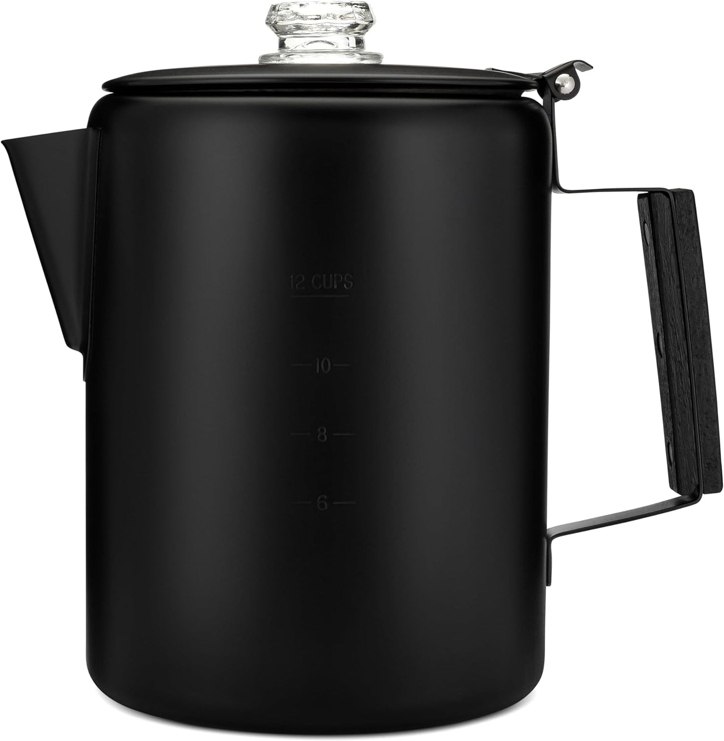 COLETTI Black Bozeman Percolator Coffee Pot for Camping Lovers