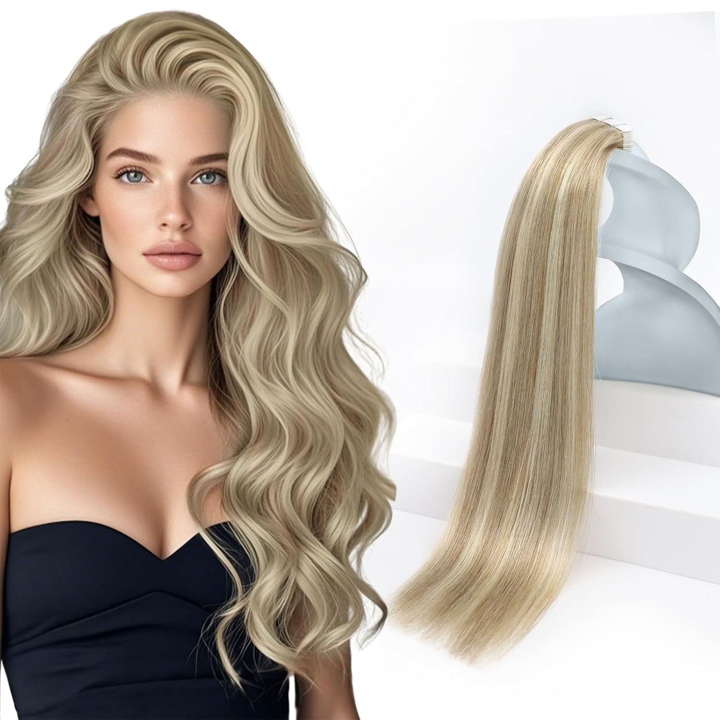 Sunny Hair Tape in Hair Extensions for Women - Lightest Brown