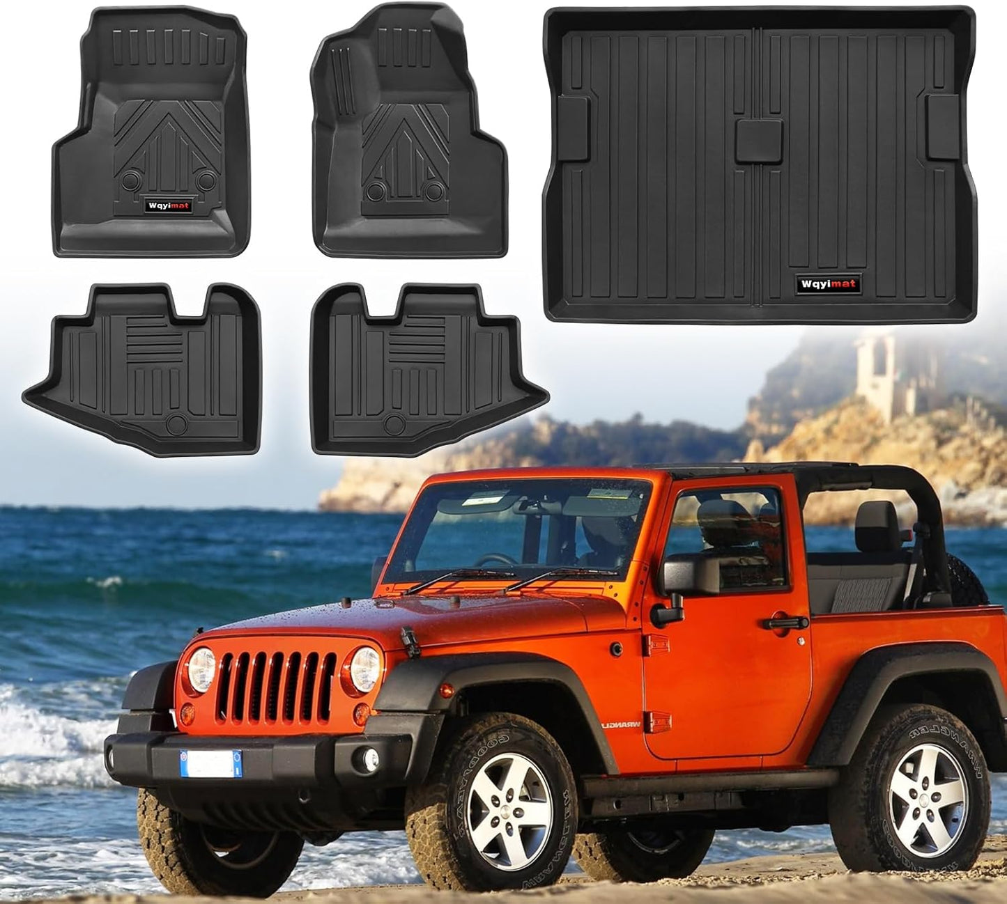 Custom Floor Mats and Cargo Liner for 1997-2006 Jeep Wrangler