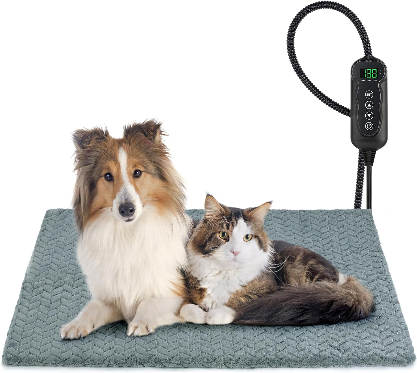 GASUR Heated Dog Bed with Adjustable Temperature and Timer