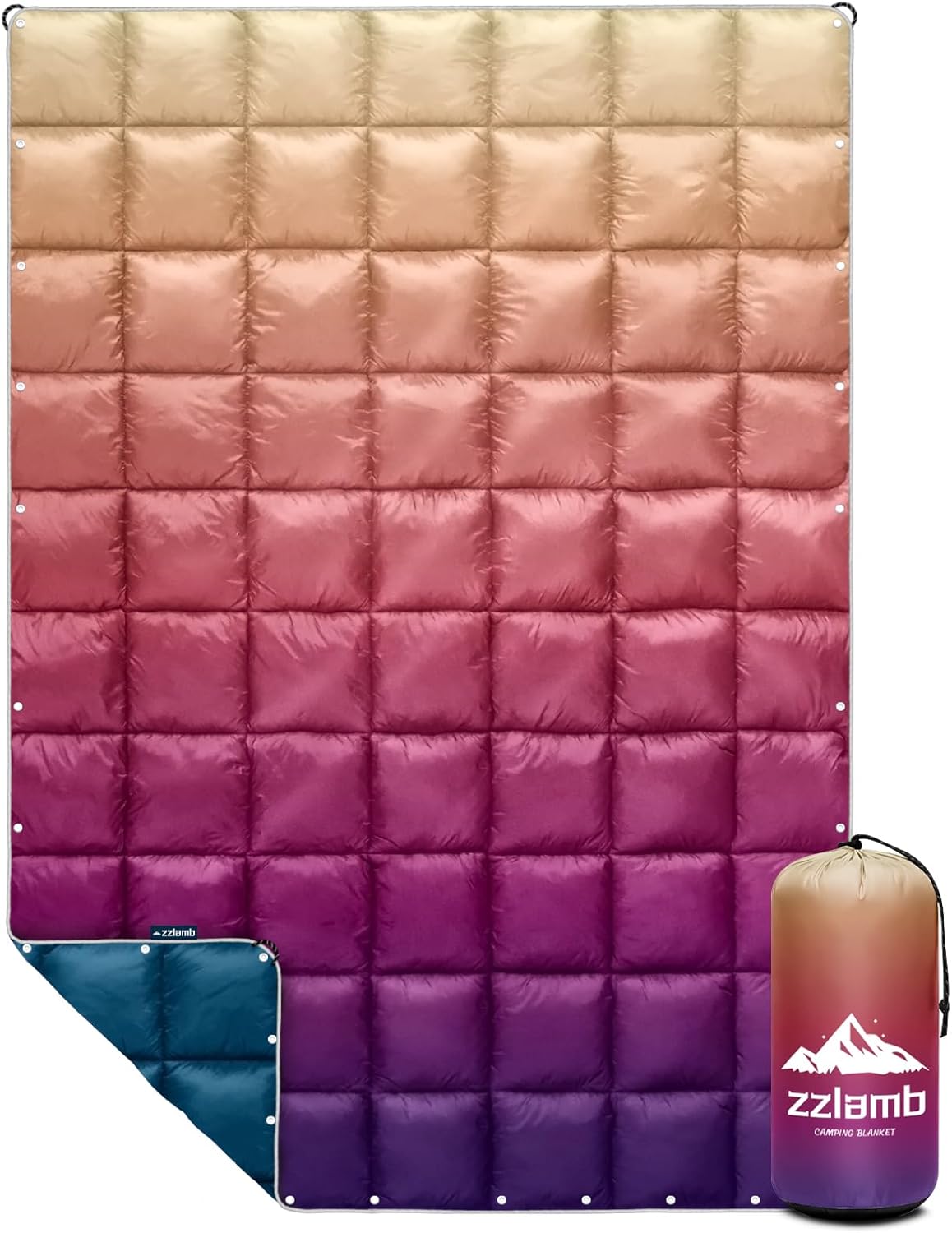 zzlamb Camping Blanket - Lightweight Travel Blanket for Outdoors