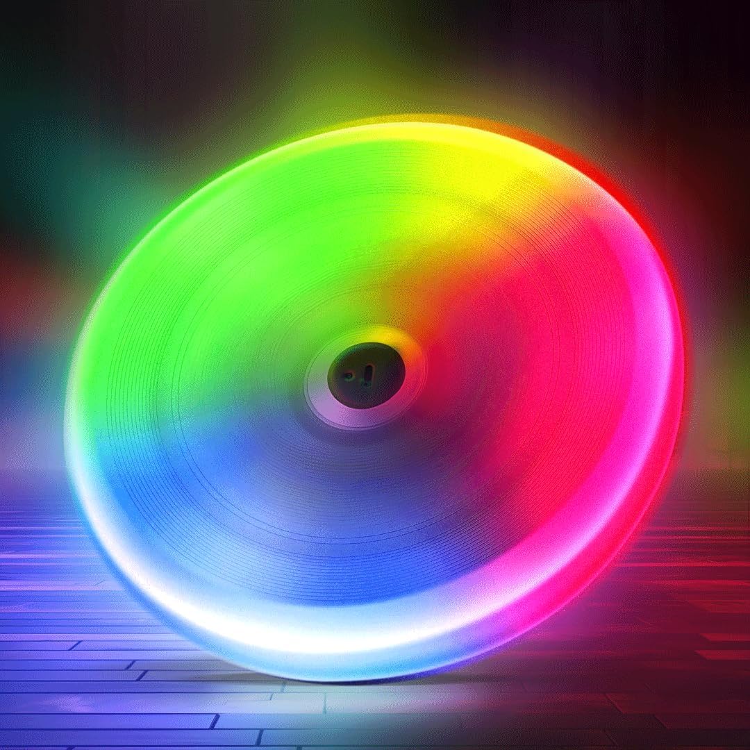 MHM Rainbow Flying Disc - Bright LED Illumination