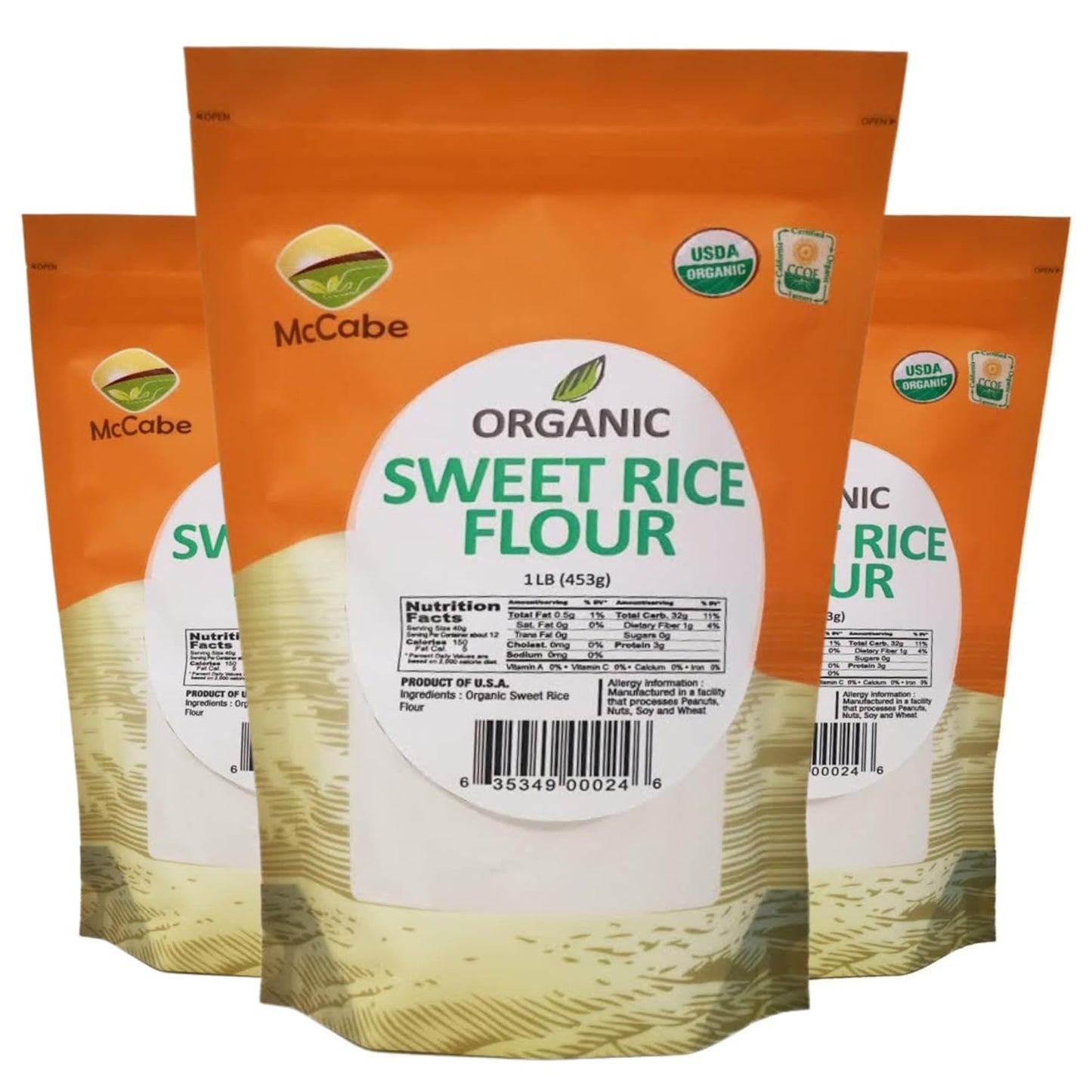 Organic Sweet Rice Flour - Gluten Free Baking Essential