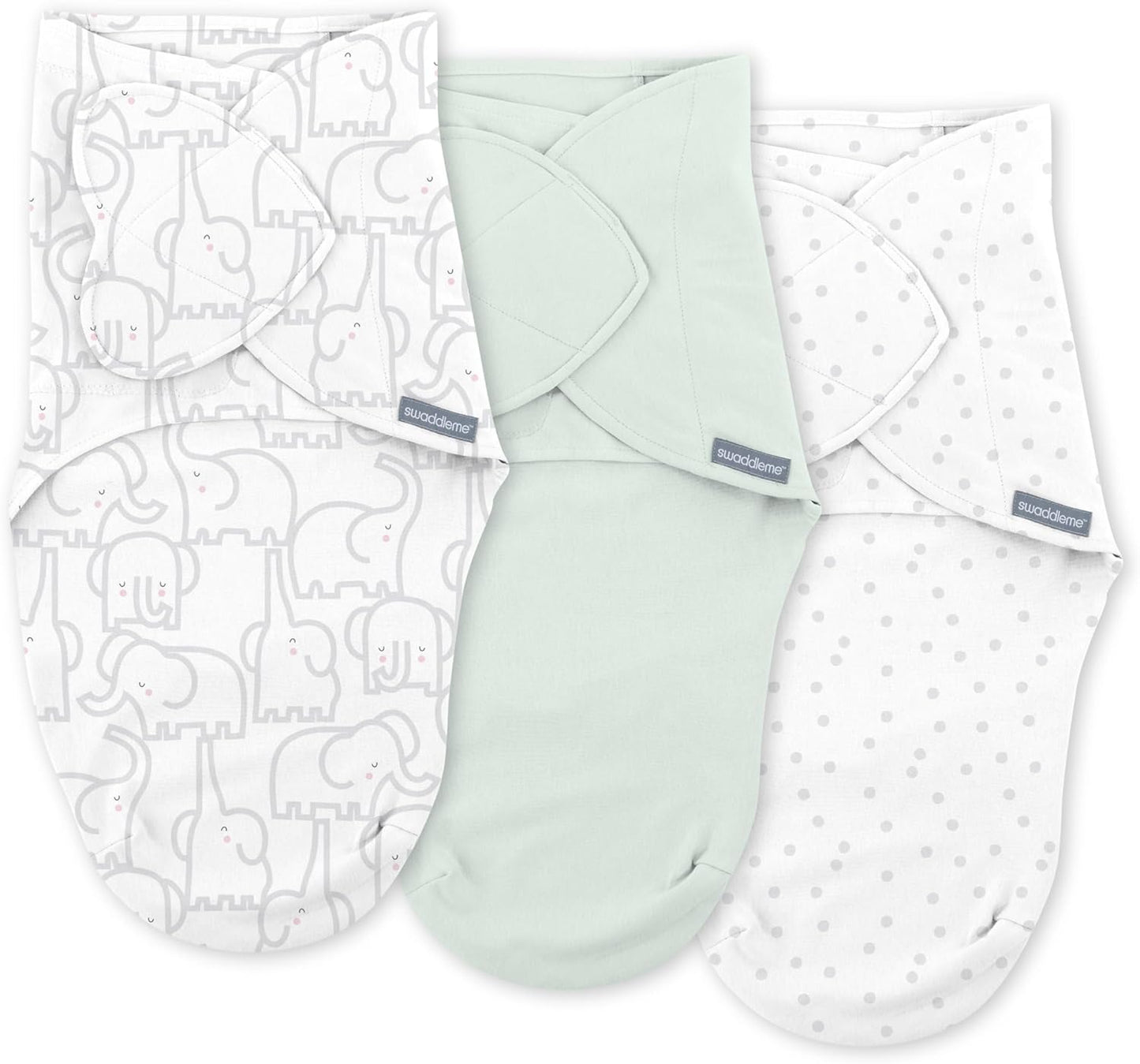SwaddleMe Monogram Collection Baby Swaddle for Comfort & Sleep