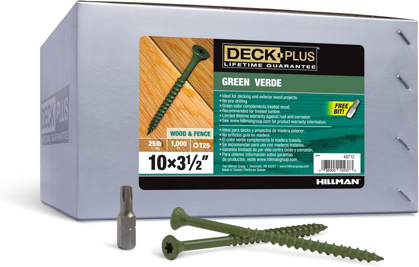 Deck Plus 3-1/2 Inch Epoxy Coated Exterior Wood Screws