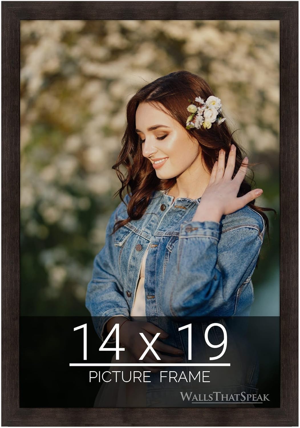 Espresso Brown Picture Frame for Puzzles Posters Photos Artwork