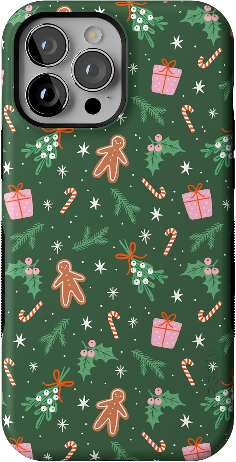 Bold Protective Case for iPhone 13 Pro Max | Gingerbread Design