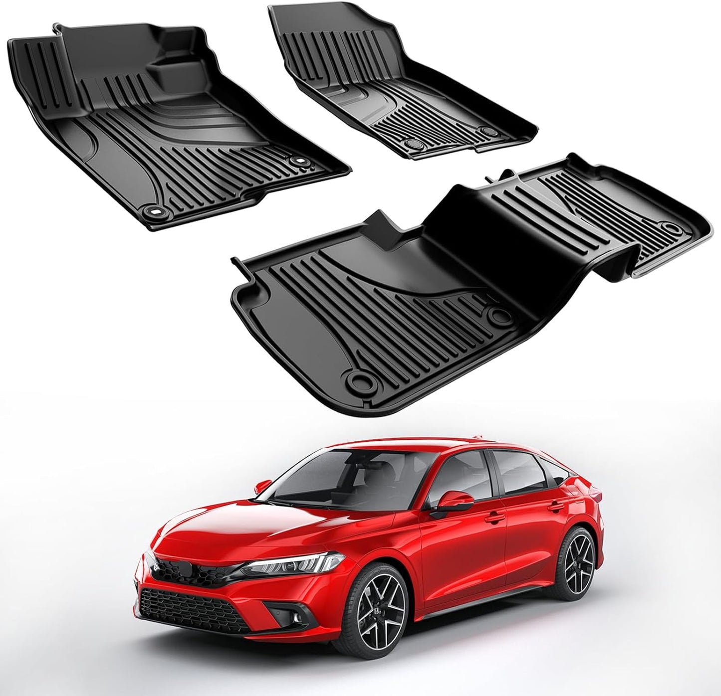 All Weather Floor Mats for 2022-2025 Honda Civic Sedan & Acura
