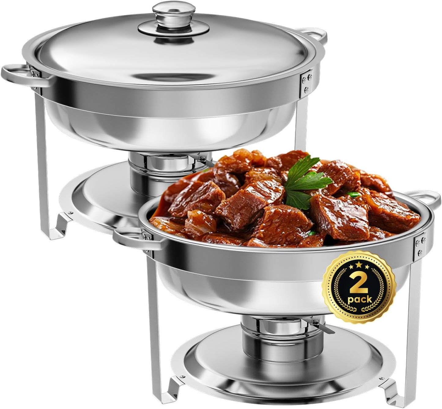 Chafing Dish Buffet Set of 2 Pack for Catering Events