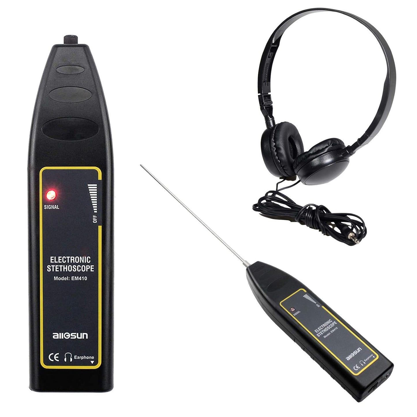 allsun Pro Ultrasonic Leak Detector for Engine Noise & More