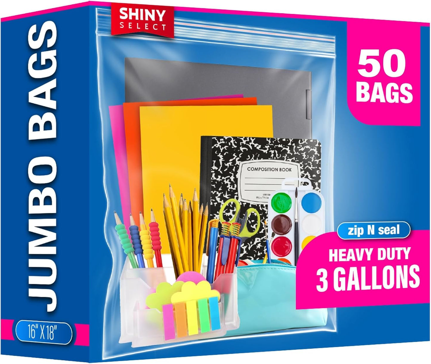 3 Gallon Large Storage Bag for Food and Household Needs