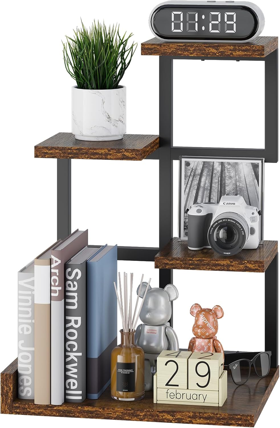 Compact & Stylish 4-Tier Desk Organizer