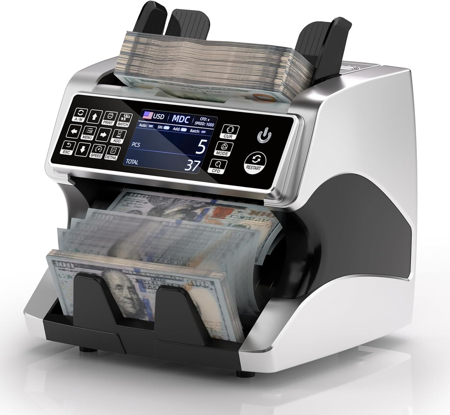 MUNBYN IMC01 Money Counter Machine with Advanced Detection Features