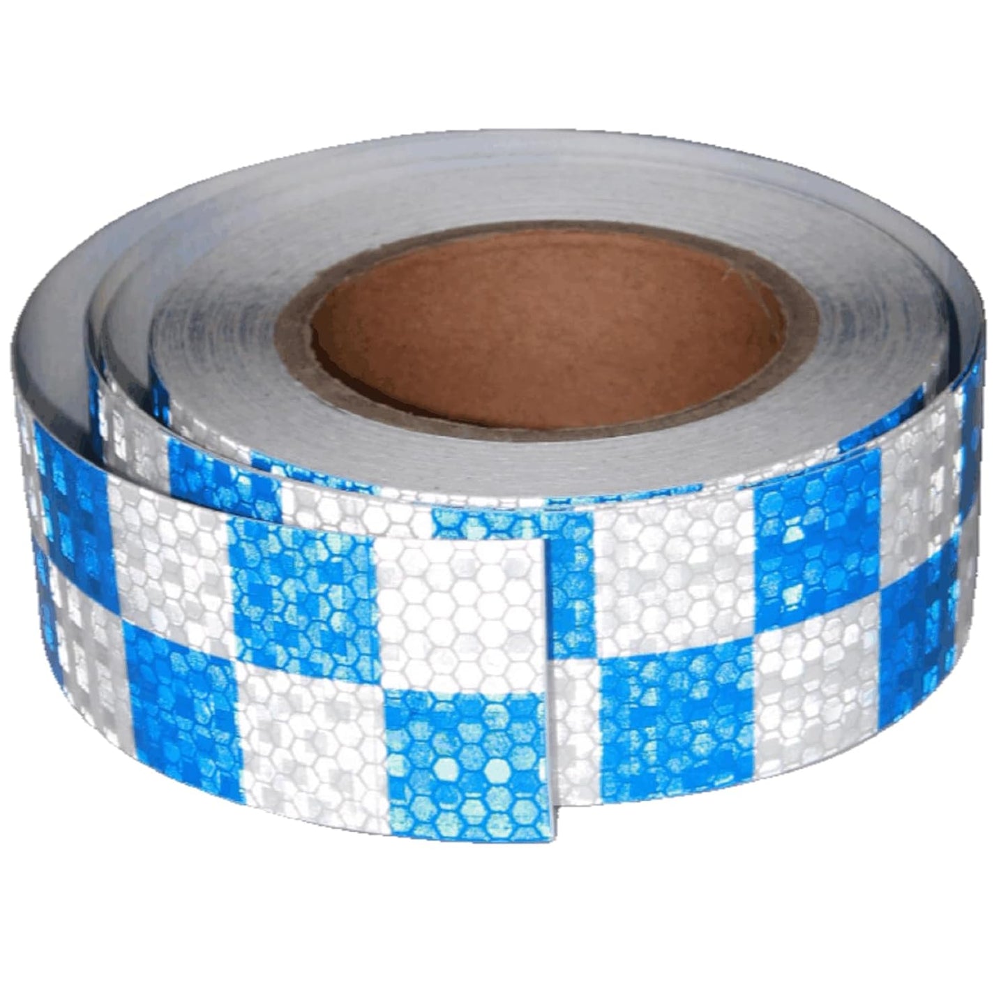 Reflective Tape Blue White 2 Inch x 68 Feet for Night Safety