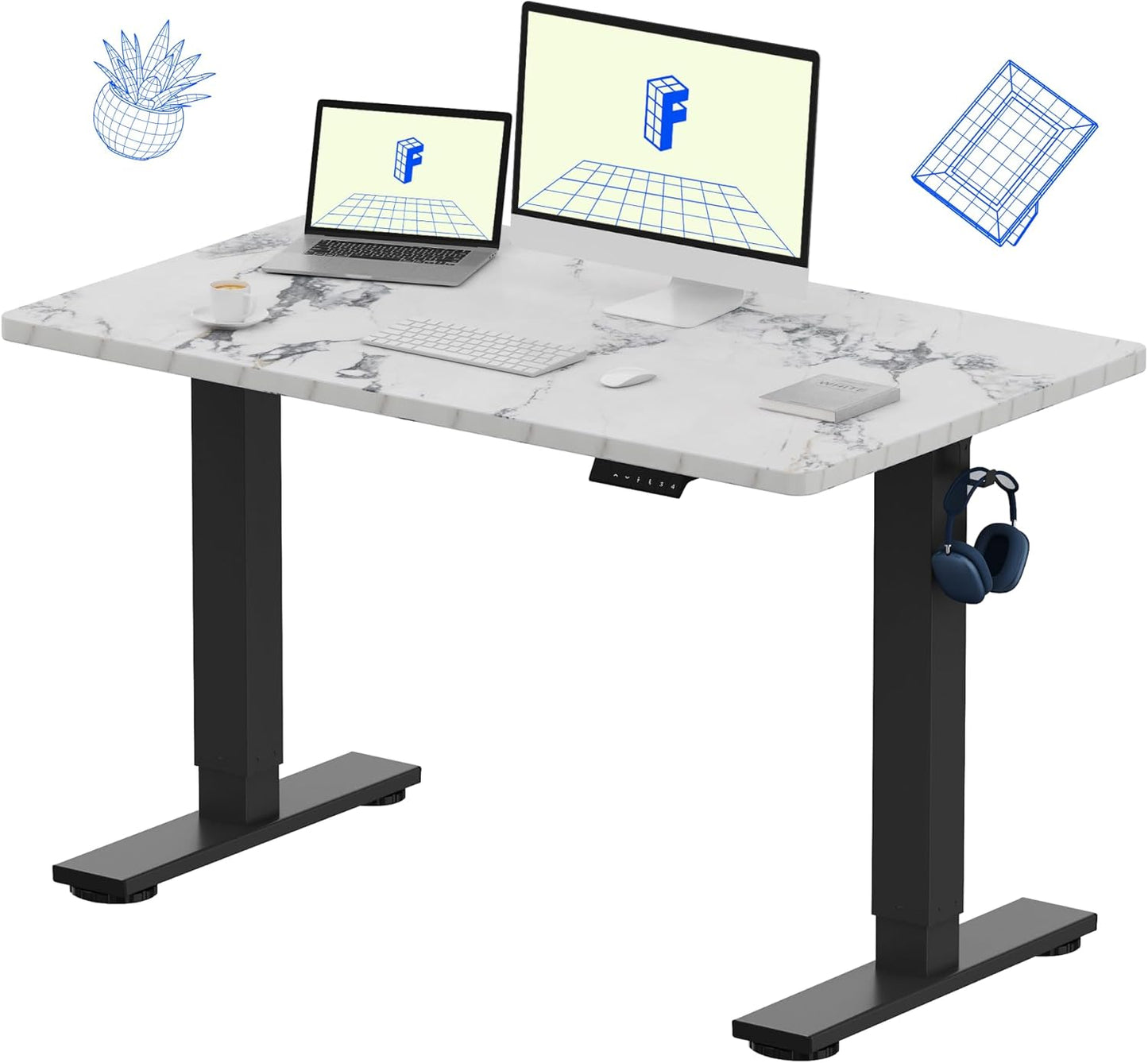 FLEXISPOT EN1 Height Adjustable Electric Desk for Home Office