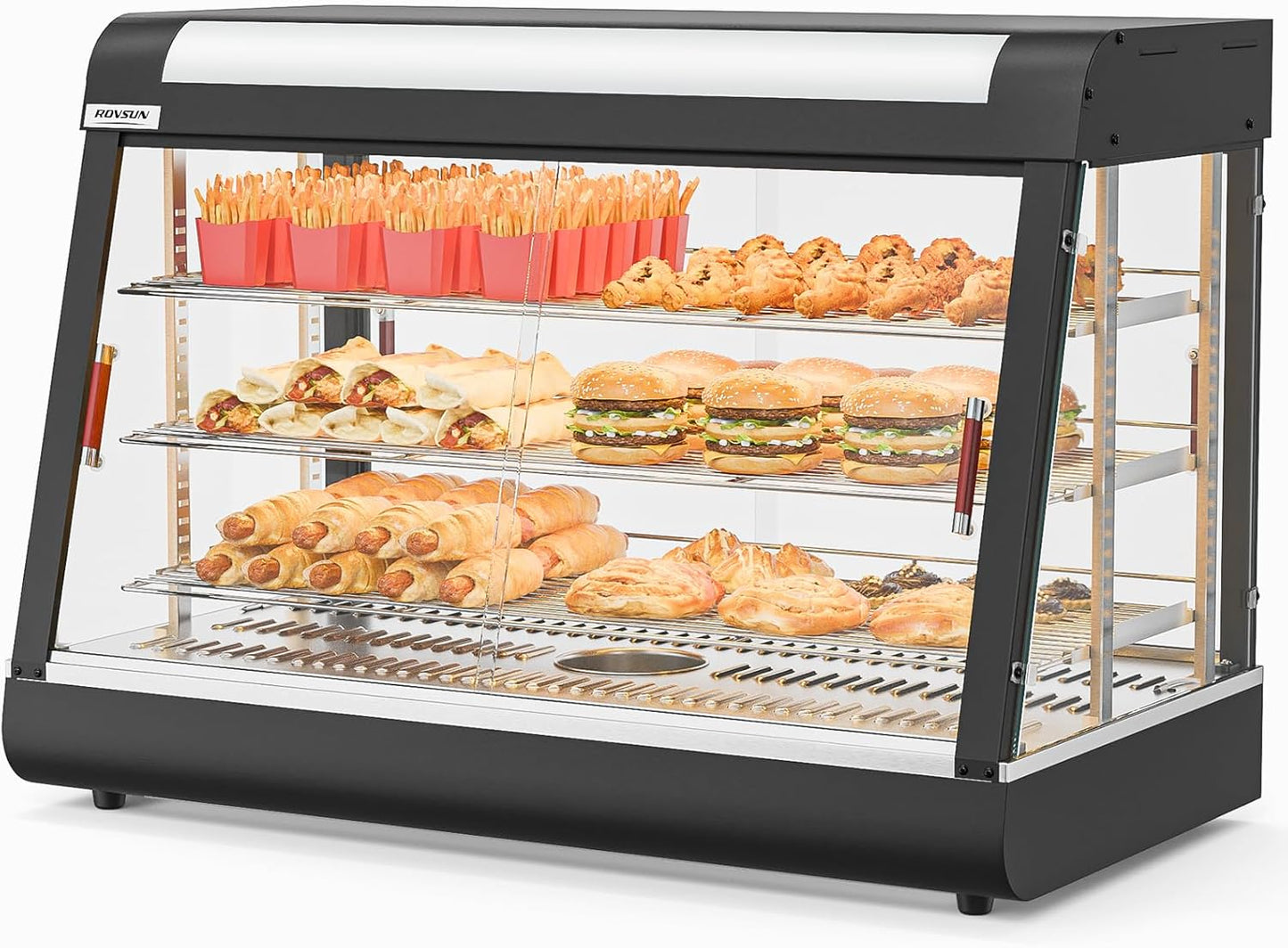 ROVSUN 35in Pizza Warmer Display for Commercial Use and Buffets