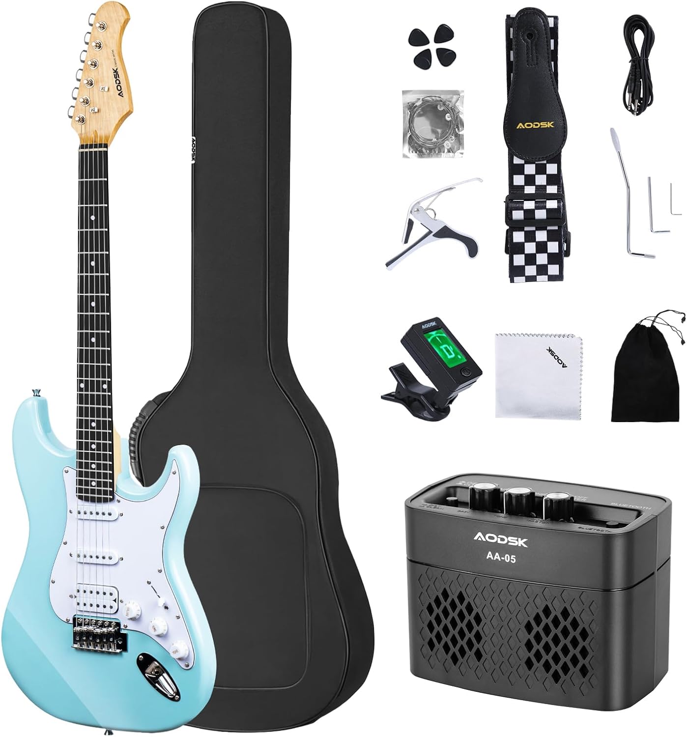 Electric Guitar Starter Kit - All Accessories Included!