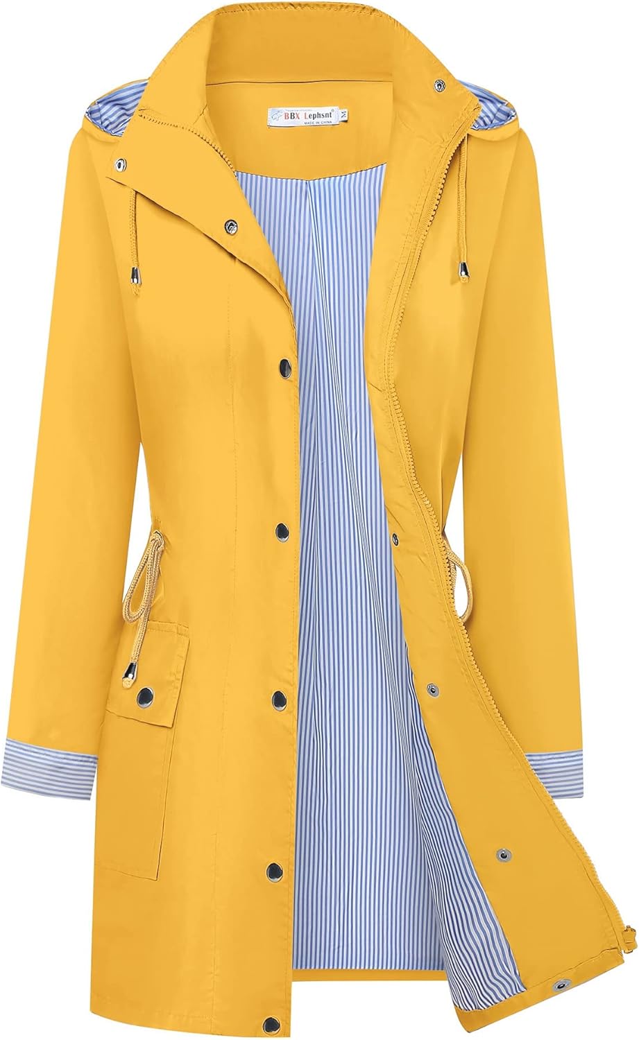 BBX Lephsnt Rain Coats for Women - Waterproof Windbreaker Jacket