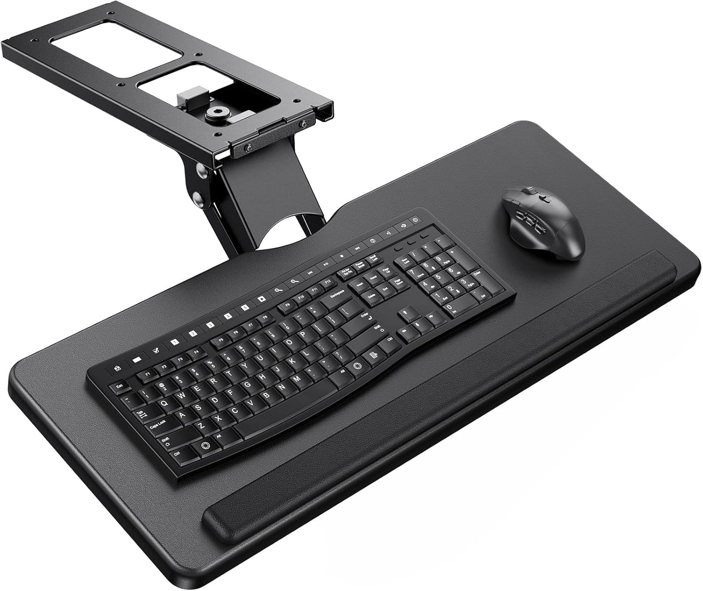 ErGear Ergonomic Swivel Keyboard Tray - Adjustable Sliding for Comfort