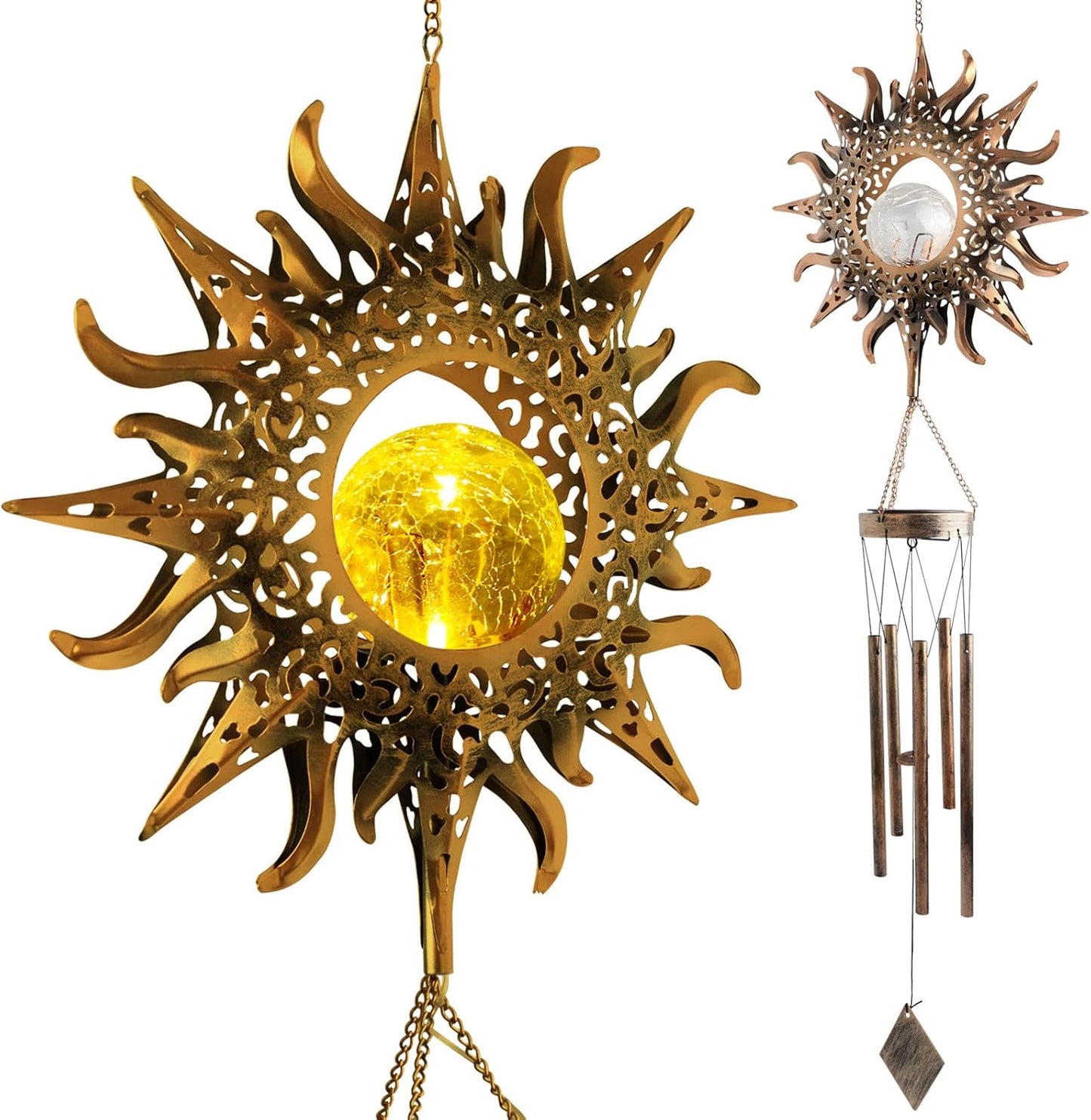 Sun Wind Chimes for Outdoor Decoration and Unique Gifts
