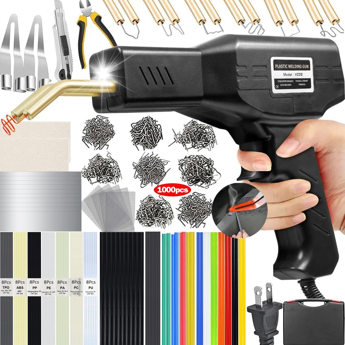 220W Plastic Welder Kit for Efficient Plastic Repairs